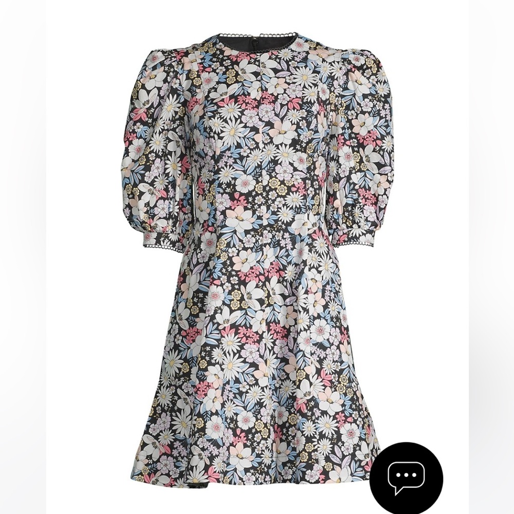 Rachel Parcell floral puff sleeve dress